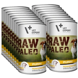 VETEXPERT Raw Paleo Puppy Turkey 18x400g