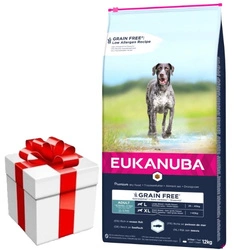 EUKANUBA Adult Large Senza Grano 12kg + Sorpresa GRATUITA per il cane!