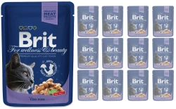 Brit Premium Cat Adult Merluzzo 12x100g