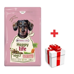 VERSELE-LAGA Happy Life Adult Mini Lamb 2,5 kg - alimenti per cani adulti di piccola taglia con agnello + sorpresa per il cane