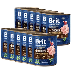 Brit Premium By Nature Pollo con cuori di pollo 12x800g