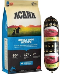 Acana Heritage Adult Dog 17kg + bar per cani Hektor GRATIS