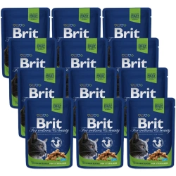 Brit Premium Cat per gatti adulti sterilizzati con pollo 12x100g