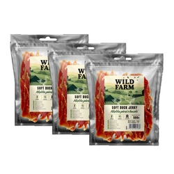 WILD FARM petto di anatra morbido 3x500 g snack per cani