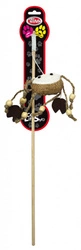 Pet Nova Giocattolo per gatti con canna da pesca e granchio. Lunghezza della canna: 40 cm.
