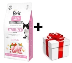 Brit Care Cat Grain-Free Sterilized Sensitive Con coniglio 7kg + sorpresa per il gatto GRATIS