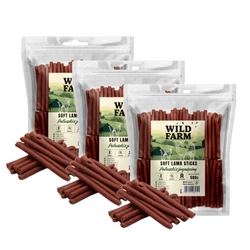 WILD FARM bastoncini di agnello 3x500 g snack per cani