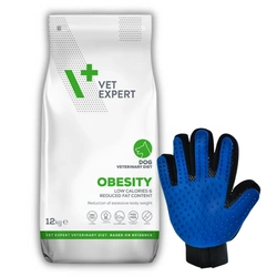 VETEXPERT Veterinary Diet Dog Obesity 12kg + Guanto per pettinare GRATIS