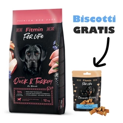 FITMIN dog For Life Anatra e Tacchino 12 kg
