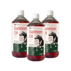 Lab-v Salmon Oil – Olio di salmone atlantico al 100% per cavalli 3x1000ml