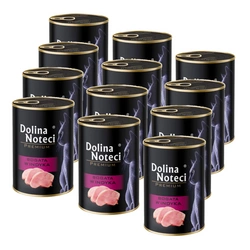 Dolina Noteci Premium per gatti ricco di tacchino 12x400g