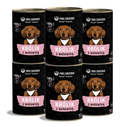 Paka Zwierzaka - Seventh heaven - (rabbit & beef) Coniglio e manzo 6x400g -2% DI SCONTO SUL SET