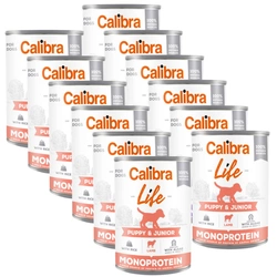 CALIBRA Dog Life Puppy & Junior Agnello con Riso 12x400g