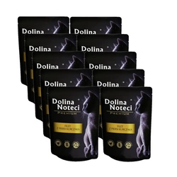 Dolina Noteci Premium per gatto Filetto di petto di pollo in salsa 10x85g