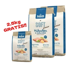 BOSCH Soft Junior Pollo e Patate 2x12,5kg + 2,5kg GRATIS!!