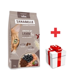 BOSCH Sanabelle Adult Sensitive Lamm 8kg + sorpresa per il gatto