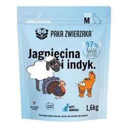 Paka Zwierzaka - KOT cibo secco Agnello e tacchino ‘'M’' 1,6 kg.
