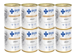 ENZO VET Urinary per le malattie del tratto urinario con pollo per cani 8x400g