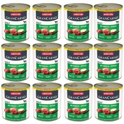 ANIMONDA GranCarno Adult Dog gusto: Cervo + Mela 12x800g