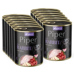 DOLINA NOTECI Piper per cani con coniglio e mela 12x800g