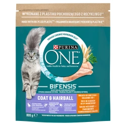Purina One Cat Coat & Hairball  Mangime per polli per gatti 800g