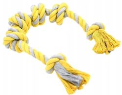 NUXIE Corda in cotone per cani  con 4 nodi xxl 60cm