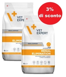 4T Dieta Veterinaria Cane Eliminazione Renale 2x8kg - 3% di sconto in un set