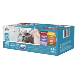 Frendi bustine per gatti al gusto di carne e pesce in gelatina 48x100g