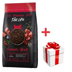 FITMIN Cat For Life Manzo Castrato 8kg + una sorpresa per il vostro gatto GRATIS!