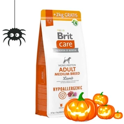 BRIT CARE Dog Hypoallergenic Adult Medium Breed Lamb 12kg+2kg