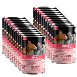 Pezzi PetRepublic in salsa di salmone (sterili) 20x400 g per un gatto