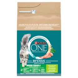 Purina One Indoor Cat Adult Alimento con tacchino per gatti 3 kg