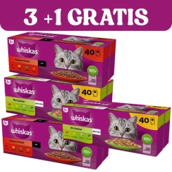 WHISKAS Bustine per adulti 120x85g + 40x85g GRATIS