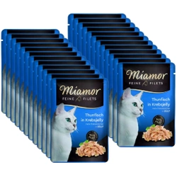 Miamor Feine Filets - cibo umido per gatti tonno in gelatina di granchio 24x100g