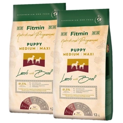FITMIN Medium Maxi Puppy Agnello e Manzo 2x12kg