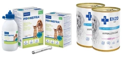 Virbac Pronefra 180ml & ENZO VET Dieta ipoallergenica ipoallergenica con coniglio per cani 2x400g