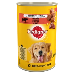 Pedigree Cibo umido per cani adulti con manzo in gelatina lattina 400g