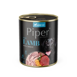 DOLINA NOTECI Piper per cani agnello con carote 800g