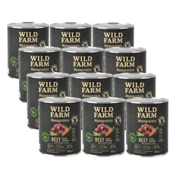 WILD FARM Monoprotein Beef 12x800g cibo ipoallergenico per cani