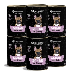 Paka Zwierzaka - Seventh heaven- Lombo di maiale con prugne (pork & plum) 6x400g -2% DI SCONTO SUL SET