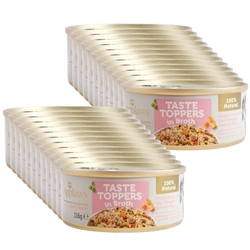 Applaws Taste Toppers Cibo umido naturale per cani con pollo, prosciutto e verdure 24x156g