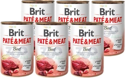 Brit Pate & Meat Con manzo 6x400g
