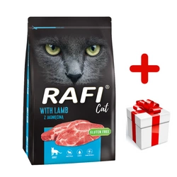 DOLINA NOTECI Rafi Cat cibo secco per gatti con agnello 7kg + sorpresa per il gatto GRATIS!