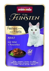 ANIMONDA Cat Vom Feinsten Adult Cervo + filetto di tacchino bustina 85g