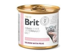 Brit Grain Free Veterinary Diet Cat Hypoallergenic Salmone e piselli 200g