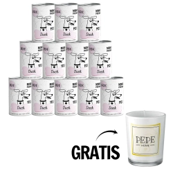 PEPE MONO PROTEIN Duck (anatra) 12x400g + CANDELA IN OMAGGIO!!!