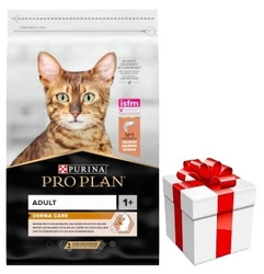 PRO PLAN Adult Derma Care Alimento secco per gatti ricco di salmone 10 kg + Sorpresa GRATUITA per il gatto!