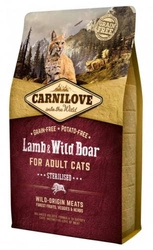 CARNILOVE Cat Agnello e Cinghiale Sterilizzato 6 kg
