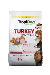 TROPIDOG Premium Adult Small Breeds con Tacchino e Riso 8kg