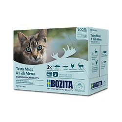 BOZITA Multibox Pezzi di carne e pesce in salsa 12x85g